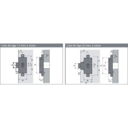 Serrure de meuble espagnolette à fermeture individuelle - HETTICH