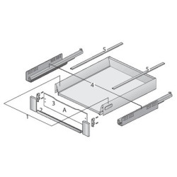 Tiroir complet à double paroi INNOTECH - HETTICH