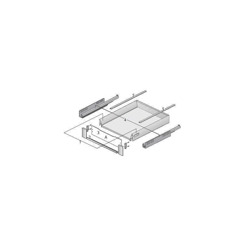 Tiroir complet à double paroi INNOTECH - HETTICH