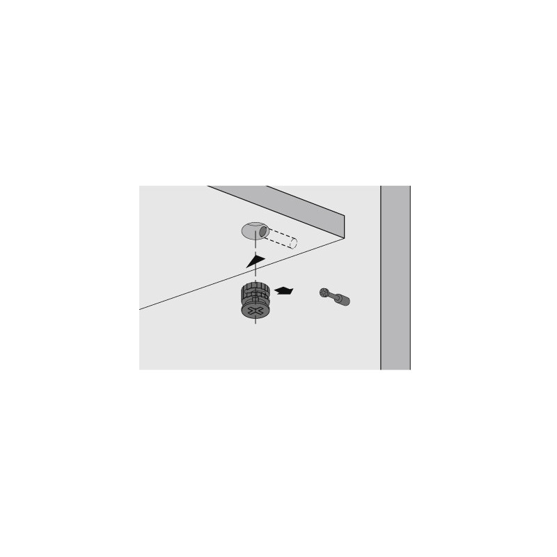 Ferrure excentrique RASTEX 15 - HETTICH