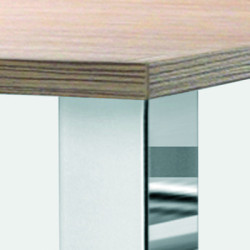 Jeu de 4 pieds de table carrés 60x60 mm - CAMAR
