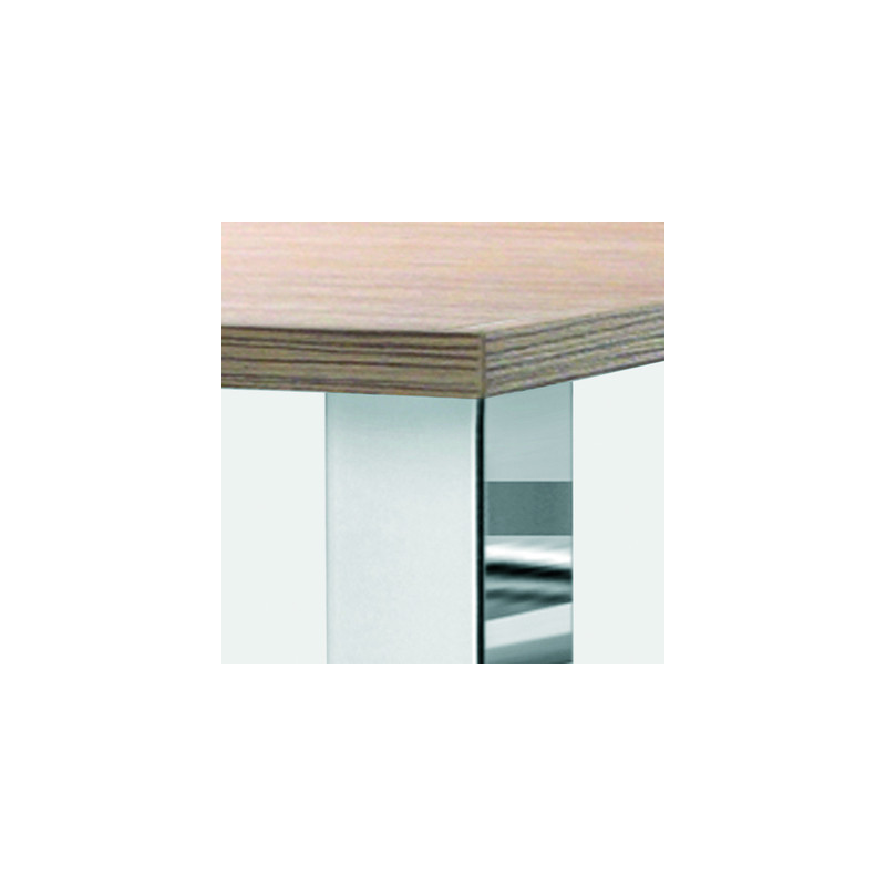 Jeu de 4 pieds de table carrés 60x60 mm - CAMAR