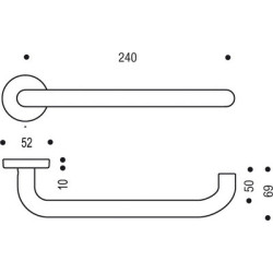 Ensemble sur rosace PMR LINOX - VACHETTE ASSA ABLOY
