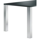 Jeu de 4 pieds de table carrés 80x80 mm sur platine - CAMAR