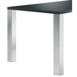 Jeu de 4 pieds de table carrés 80x80 mm sur platine - CAMAR