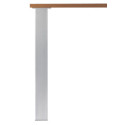 Pied de table carré 80x80 mm acier - CAMAR