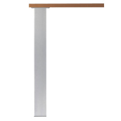 Pied de table carré 80x80 mm acier - CAMAR