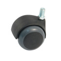 Roulette pivotante 2 galets bandage souple Ø40 - AVL