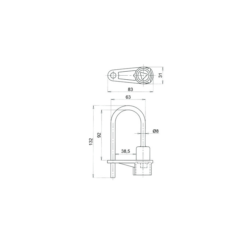 Cadenas triangle pompier T14 - COUILLET
