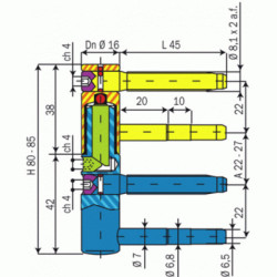 Fiche mâle EXACTA 495 - OTLAV