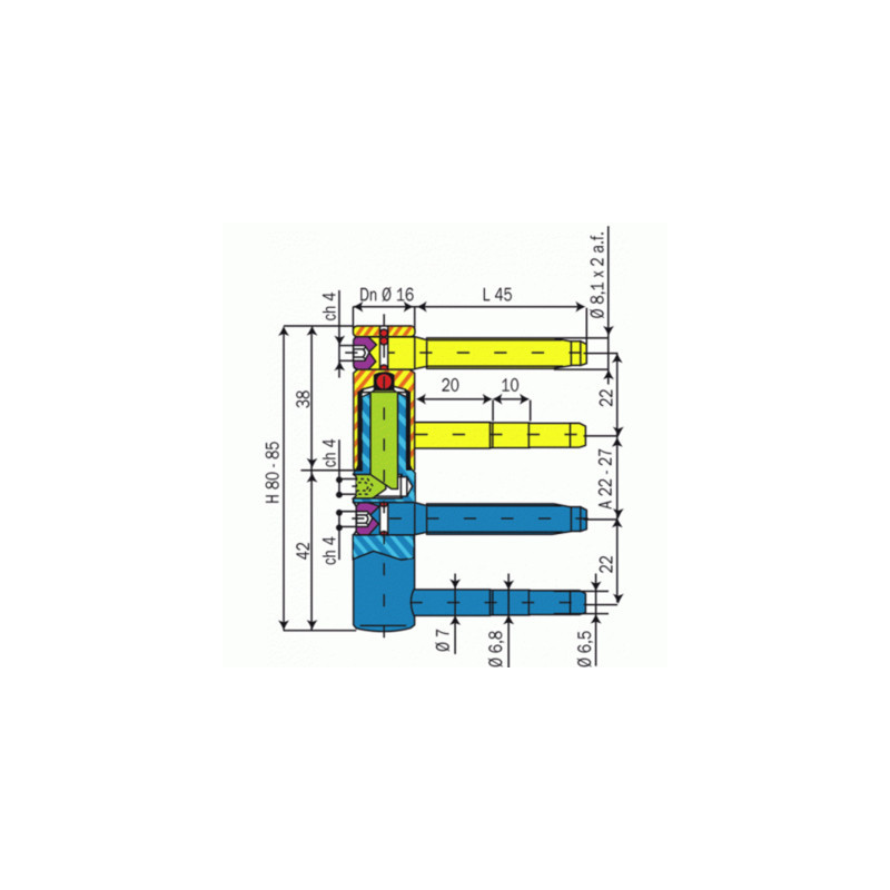 Fiche mâle EXACTA 495 - OTLAV
