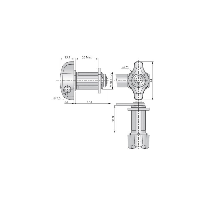 Batteuse cadenassable 22500-21 avec came 15929-42 - RONIS