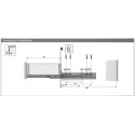 Coulisse sortie totale silent system QUADRO 4D - HETTICH
