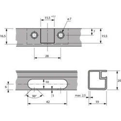 Charnière pour cadre aluminium SENSYS 8638i - HETTICH
