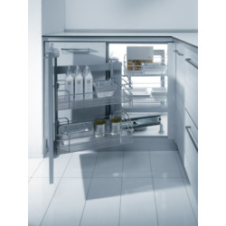Panier d'angle DYNAMIC CORNER acier chromé - INOXA