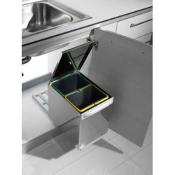 Poubelle coulissante inox - INOXA