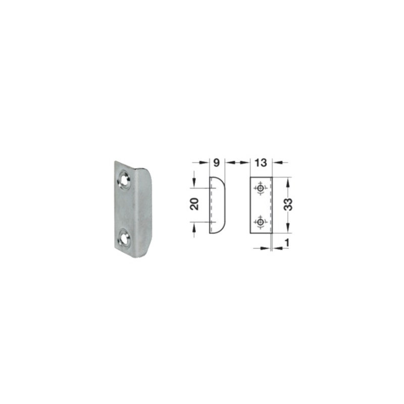 Serrure de meuble pêne dormant espagnolette pour meubles axe 40 mm - HAFELE