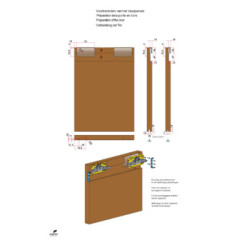 Système pour porte coulissante en applique LINEA - ARLU