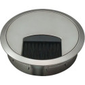 Passe-câbles de bureau rond avec joint brosse - HAFELE