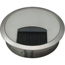 Passe-câbles de bureau rond avec joint brosse - HAFELE