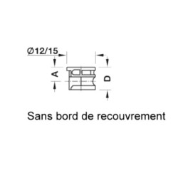 Boîtier de ferrure d'assemblage sans bord MINIFIX 15 - HAFELE