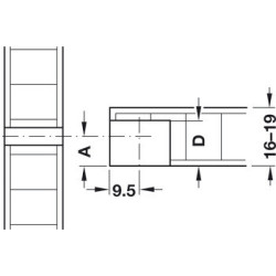 Goujon d'assemblage S20 RAFIX 20 - HAFELE
