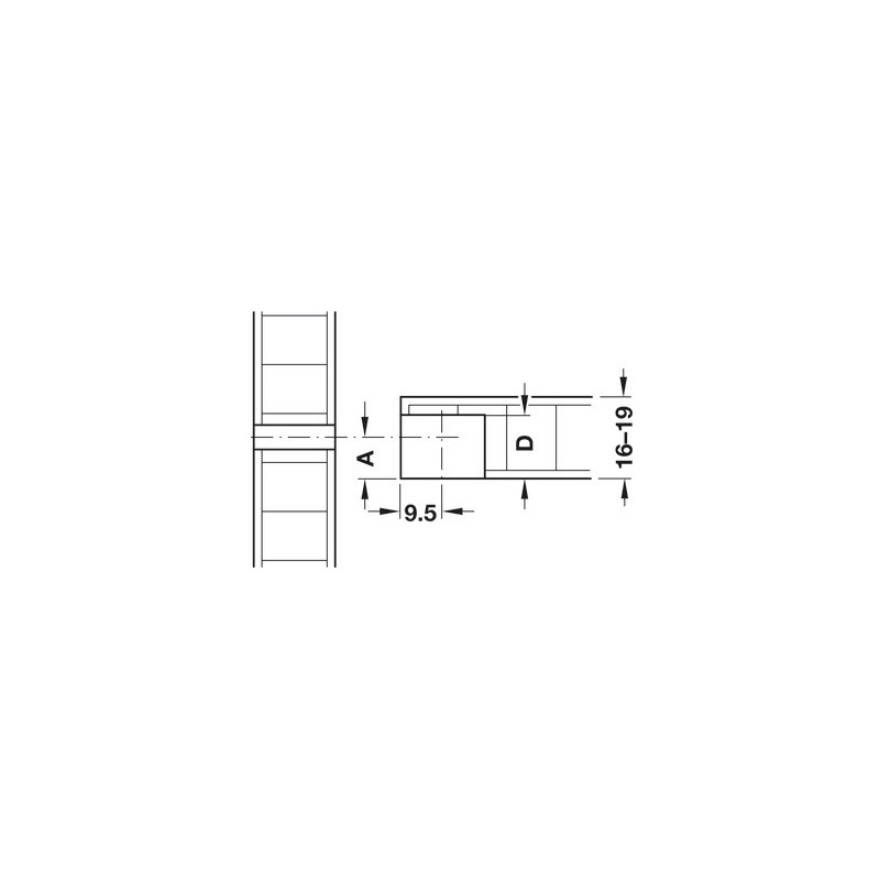 Goujon d'assemblage S20 RAFIX 20 - HAFELE
