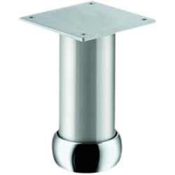 Pied de meuble aluminium rond réglable - HAFELE
