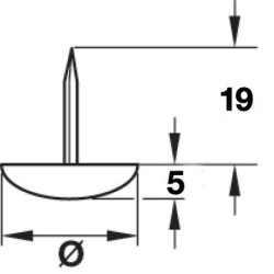 Patin de meuble - HAFELE