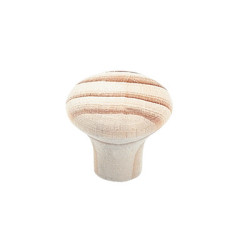 Bouton de meuble cône bois brut - CADAP