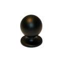 Bouton de meuble boule contemporain zamak noir - CADAP