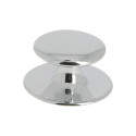 Bouton de meuble adhésif contemporain zamak chromé - CADAP