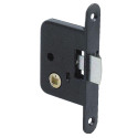 Serrure à encastrer monopoint axe 40 bec de cane PETIT MODELE bouts ronds - JPM