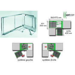 Ferrure extractible d'angle MAGIC CORNER - KESSEBOHMER FRANCEAL
