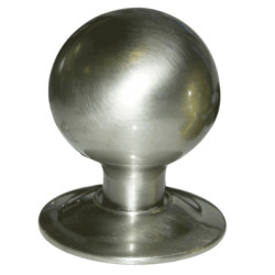 Bouton sphère sur rosace laiton poli - CADAP