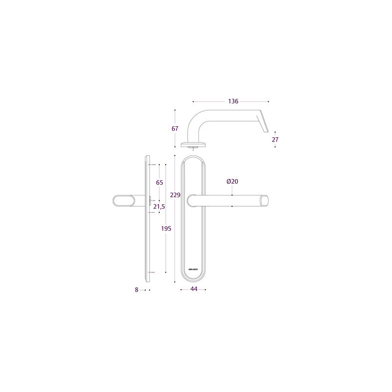 Ensemble sur plaque EA195 VERCY AH200 - VACHETTE