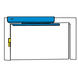 Ouvre-porte automatique bras à glissière EC TURN - GEZE