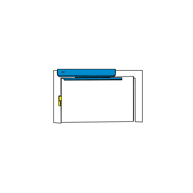 Ouvre-porte automatique bras à glissière EC TURN - GEZE
