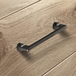 Poignée de meuble forme D bronze patiné H1565 - HAFELE