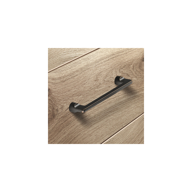 Poignée de meuble forme D bronze patiné H1565 - HAFELE
