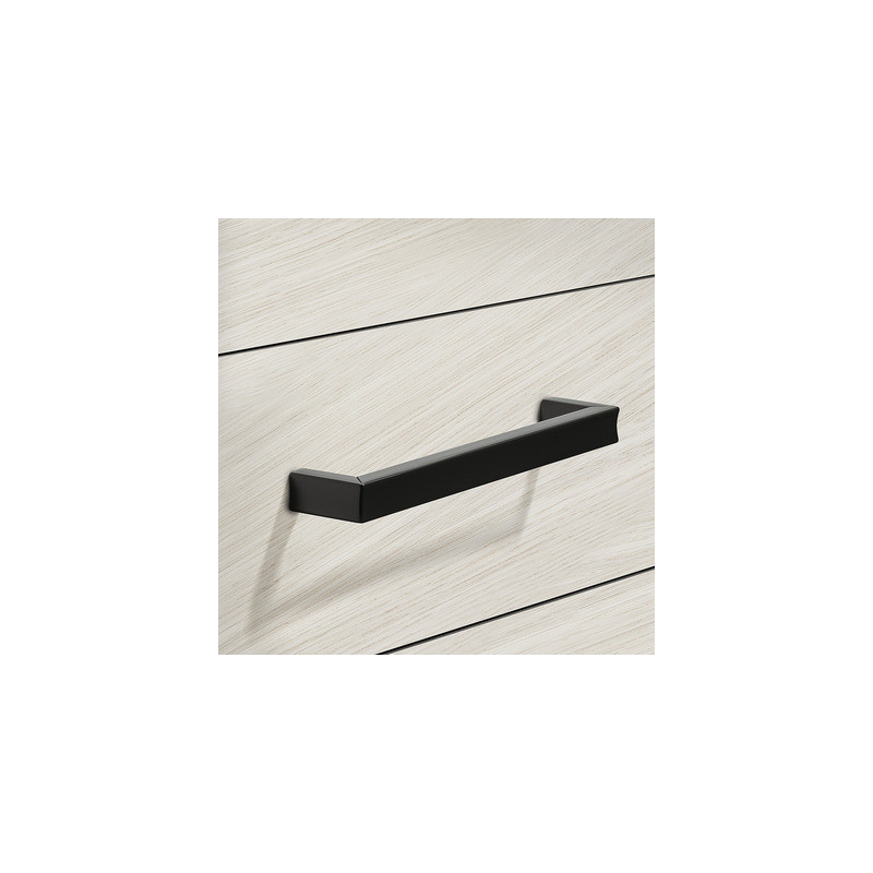 Poignée de porte forme D H1915 noire - HAFELE