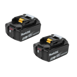 Pack 2 batteries + chargeur 18V Li-Ion 6,0Ah ENERGIE - MAKITA
