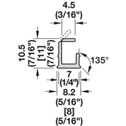 Profil 1102 LOOX5 LG 3 ML 8x11 - HAFELE