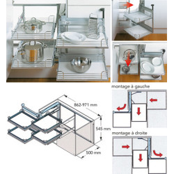Rangement d'angle MAGIC CORNER COMFORT - KESSEBOHMER FRANCEAL