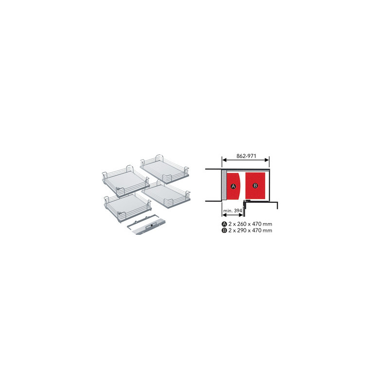 Rangement d'angle MAGIC CORNER COMFORT - KESSEBOHMER FRANCEAL
