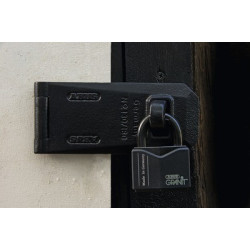 Porte-cadenas en acier cémenté 130/180 noir - ABUS