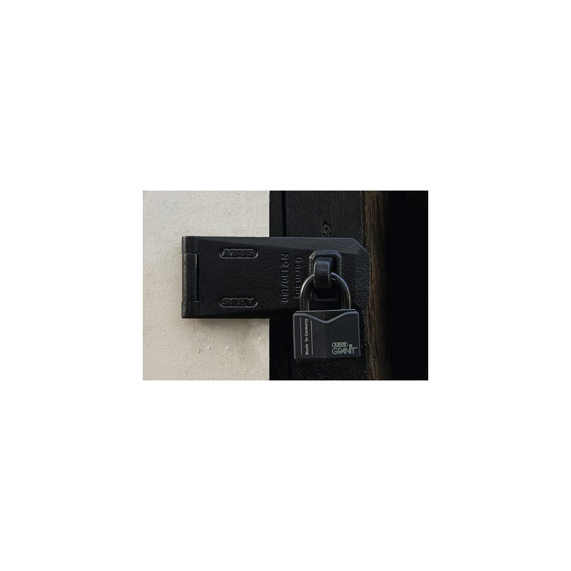 Porte-cadenas en acier cémenté 130/180 noir - ABUS