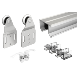 Système de porte coulissante TUBEL pour porte 30/40 Kg - MANTION