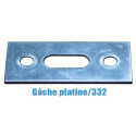 Gâche platine acier pour 332 - VACHETTE