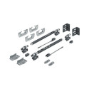 Kit coulissant avec amortisseur de fermeture SYSLINE S - HETTICH